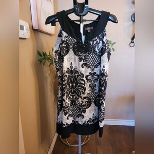 Jessica Black and Cream Dress